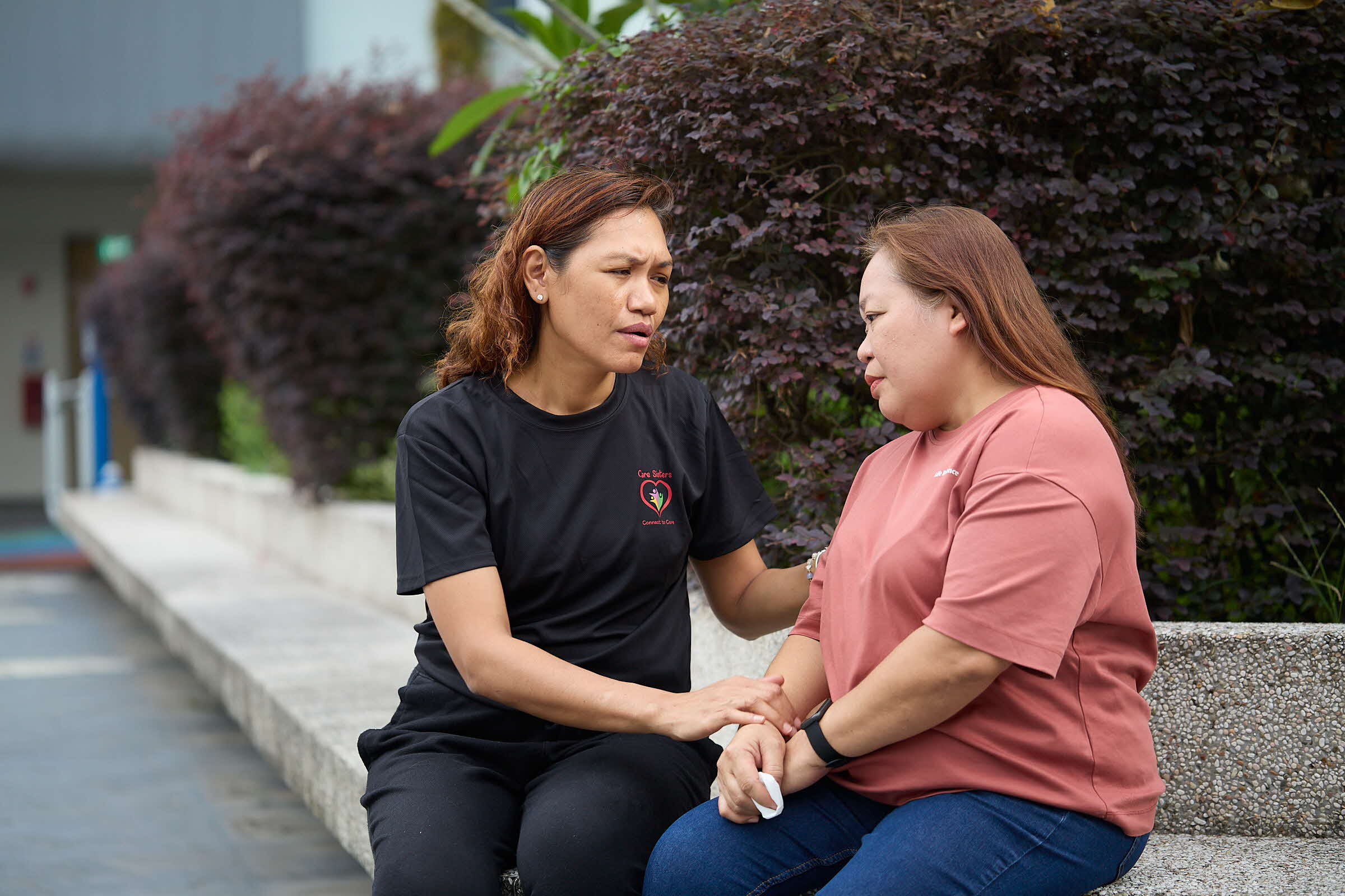 Care Sister offering a listening ear